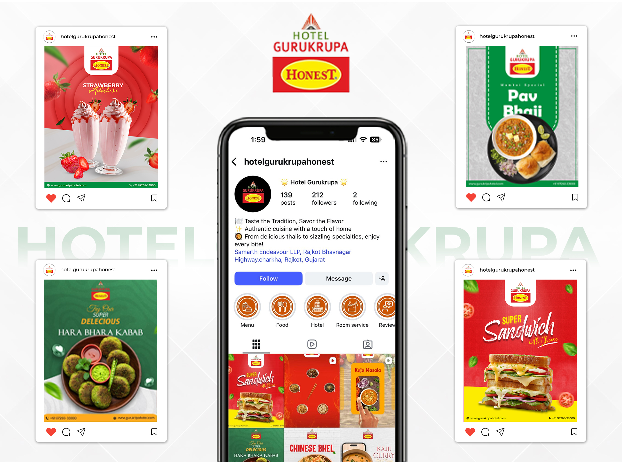 Hotel Gurukrupa Food booking Webapp