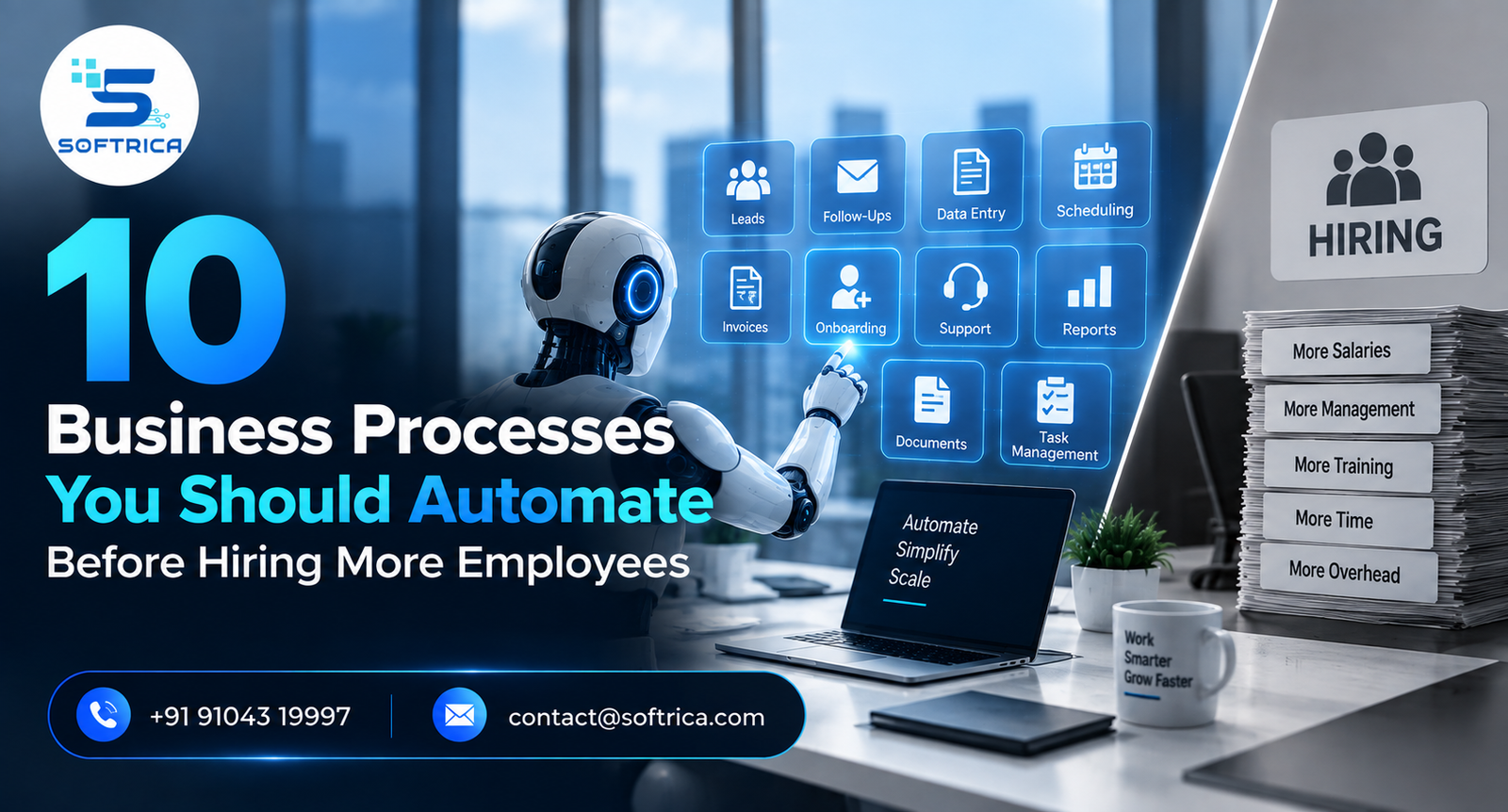 10 business processes to automate before hiring more employees